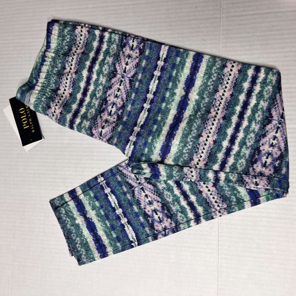 Polo Ralph Lauren Multi Colored tights Girls Sz large NWT - Picture 7 of 7